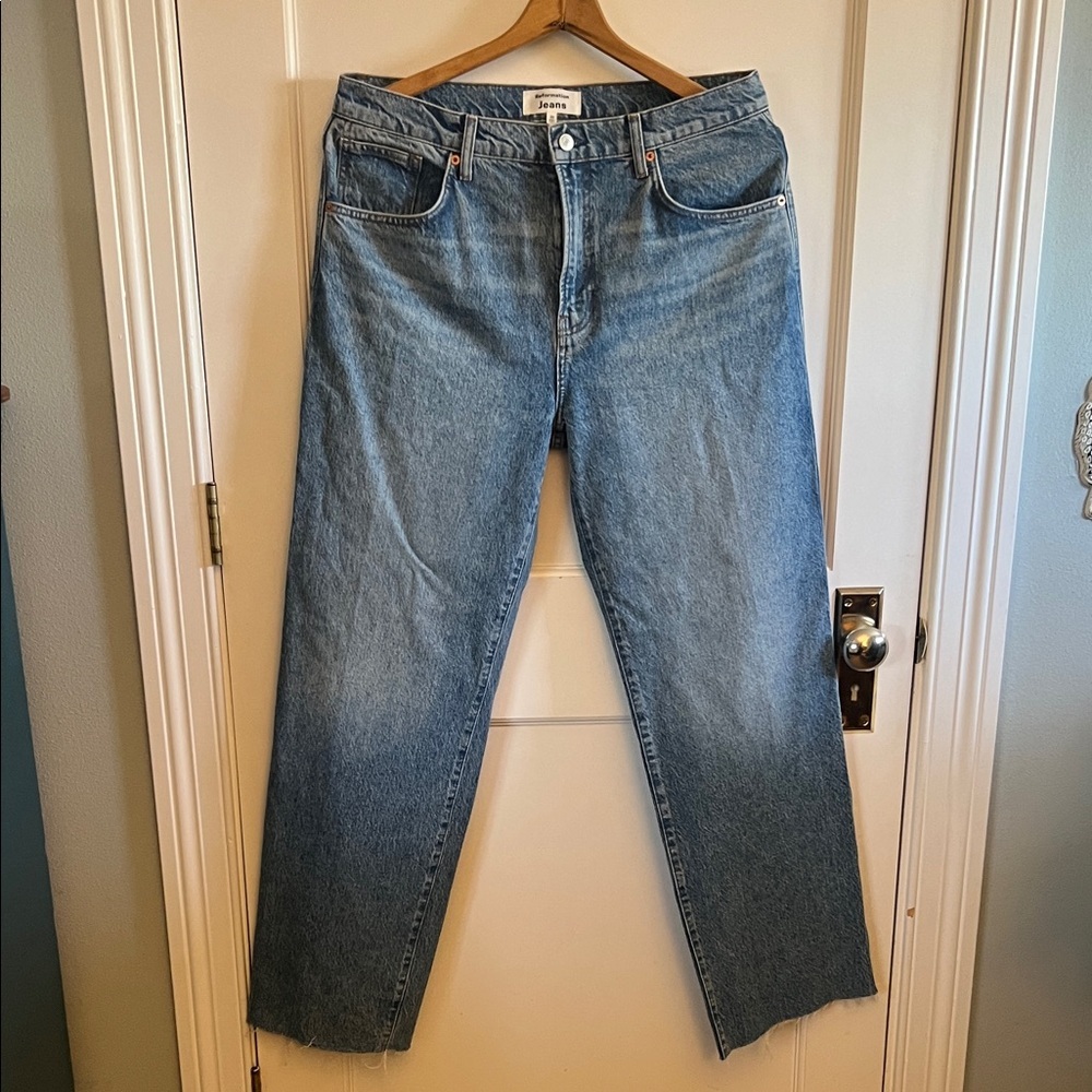 Reformation Light Blue Straight Jeans